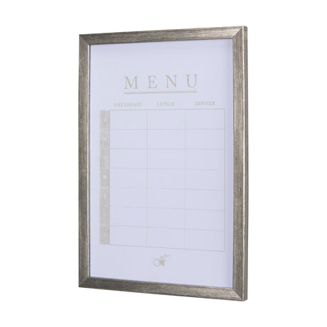 MENU I by Mercana Studio a Hand Embellished Textured Framed Art Print Matted under Glass from Mercana - Luna Furniture