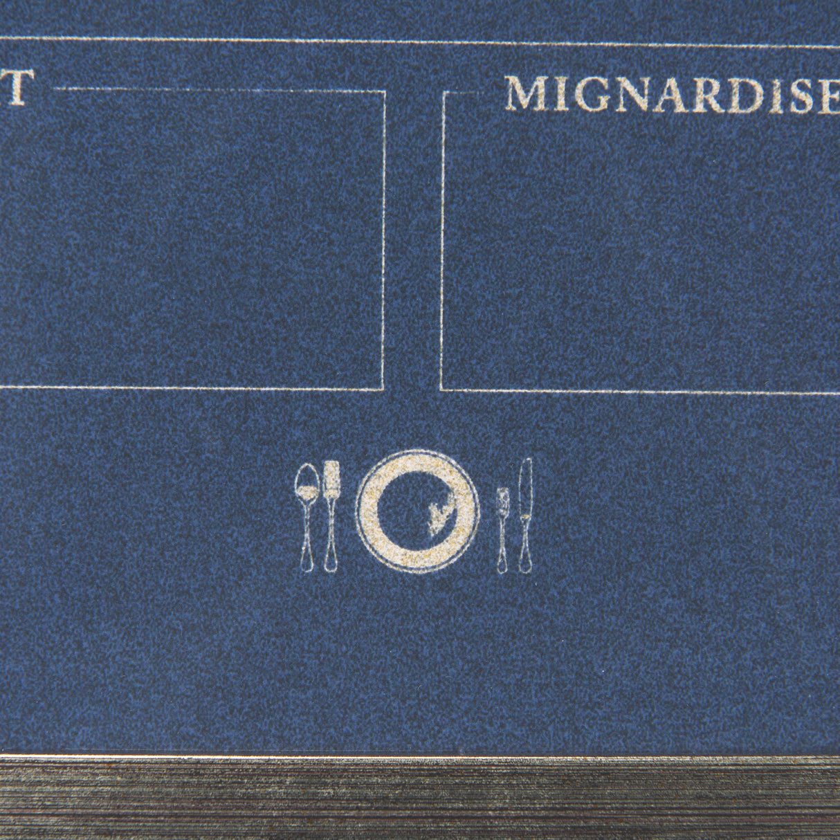 MENU II by Mercana Studio a Hand Embellished Textured Framed Art Print Matted under Glass from Mercana - Luna Furniture