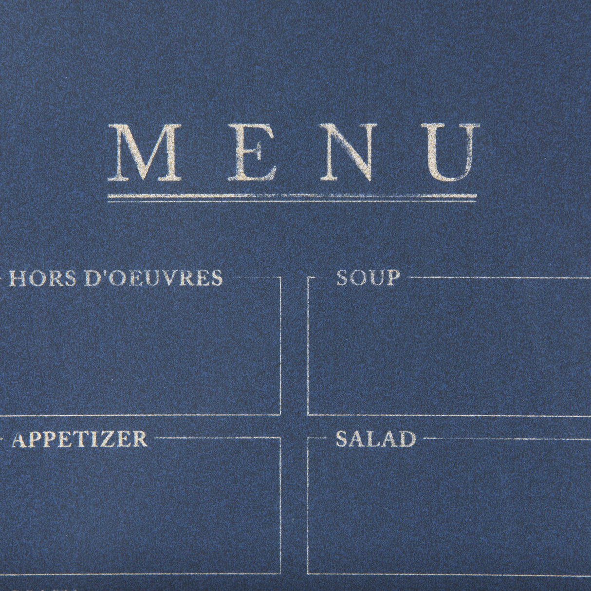MENU II by Mercana Studio a Hand Embellished Textured Framed Art Print Matted under Glass from Mercana - Luna Furniture