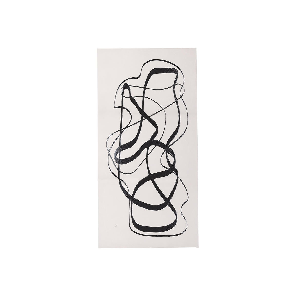 Free Lines Creamy by Mercana Studio a Hand Embellished Textured Canvas from Mercana - Luna Furniture