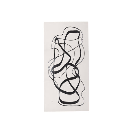 Free Lines Creamy by Mercana Studio a Hand Embellished Textured Canvas from Mercana - Luna Furniture