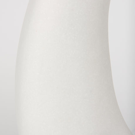 Tao 20.0L x 20.0W x 33.0H Cream Base W/White Shade Table Lamp from Mercana - Luna Furniture