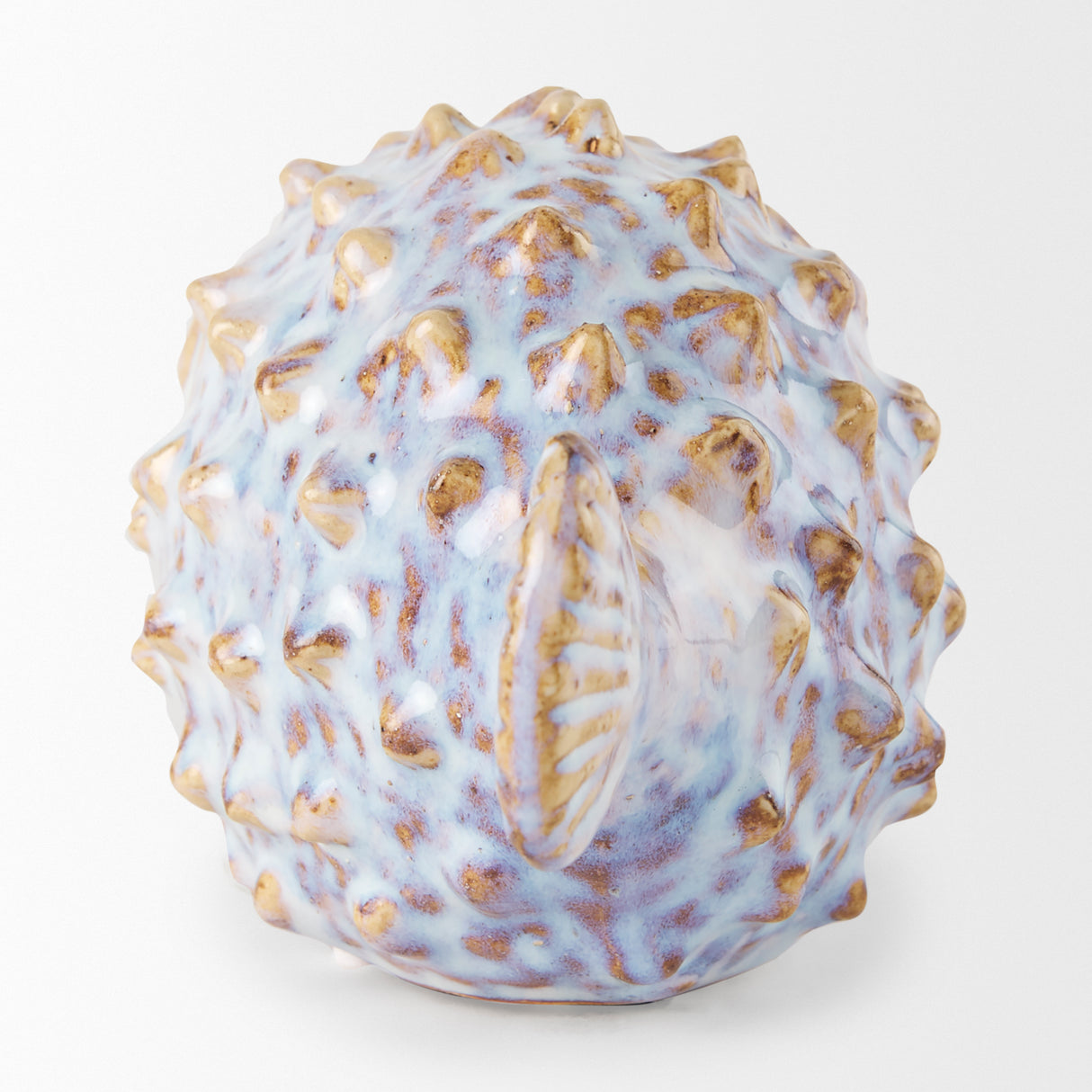 Spike I (Small) 8L x 4W Off-White Ceramic Puffer Fish from Mercana - Luna Furniture