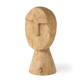 Ivan Medium Wooden Head Sculpture from Mercana - Luna Furniture