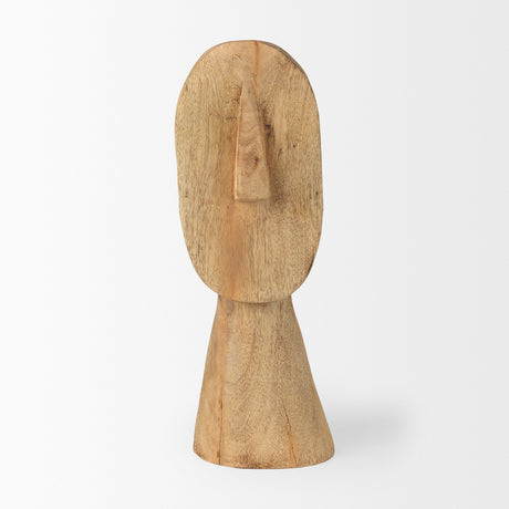 Ivan Large Wooden Head Sculpture from Mercana - Luna Furniture