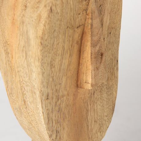 Ivan Large Wooden Head Sculpture from Mercana - Luna Furniture