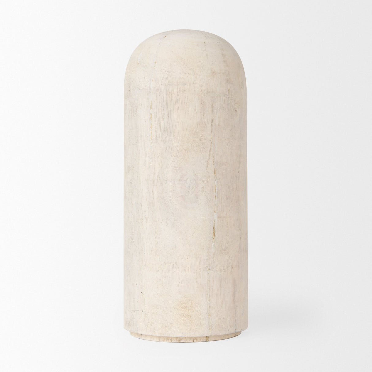 Knox Tall White-Wash Wood Decorative Object from Mercana - Luna Furniture