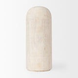 Knox Tall White-Wash Wood Decorative Object from Mercana - Luna Furniture