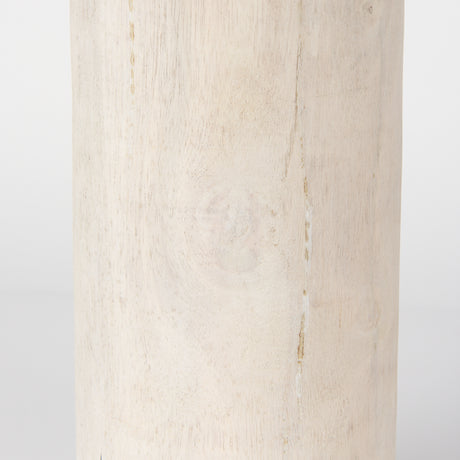 Knox Tall White-Wash Wood Decorative Object from Mercana - Luna Furniture