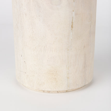 Knox Tall White-Wash Wood Decorative Object from Mercana - Luna Furniture