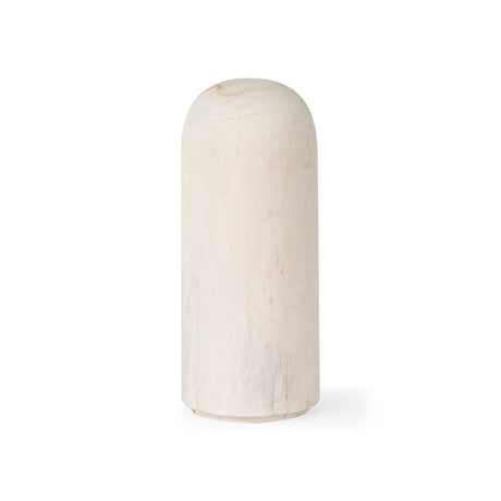 Knox Medium White-Wash Wood Decorative Object from Mercana - Luna Furniture