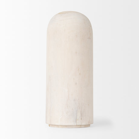 Knox Medium White-Wash Wood Decorative Object from Mercana - Luna Furniture