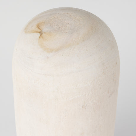 Knox Medium White-Wash Wood Decorative Object from Mercana - Luna Furniture