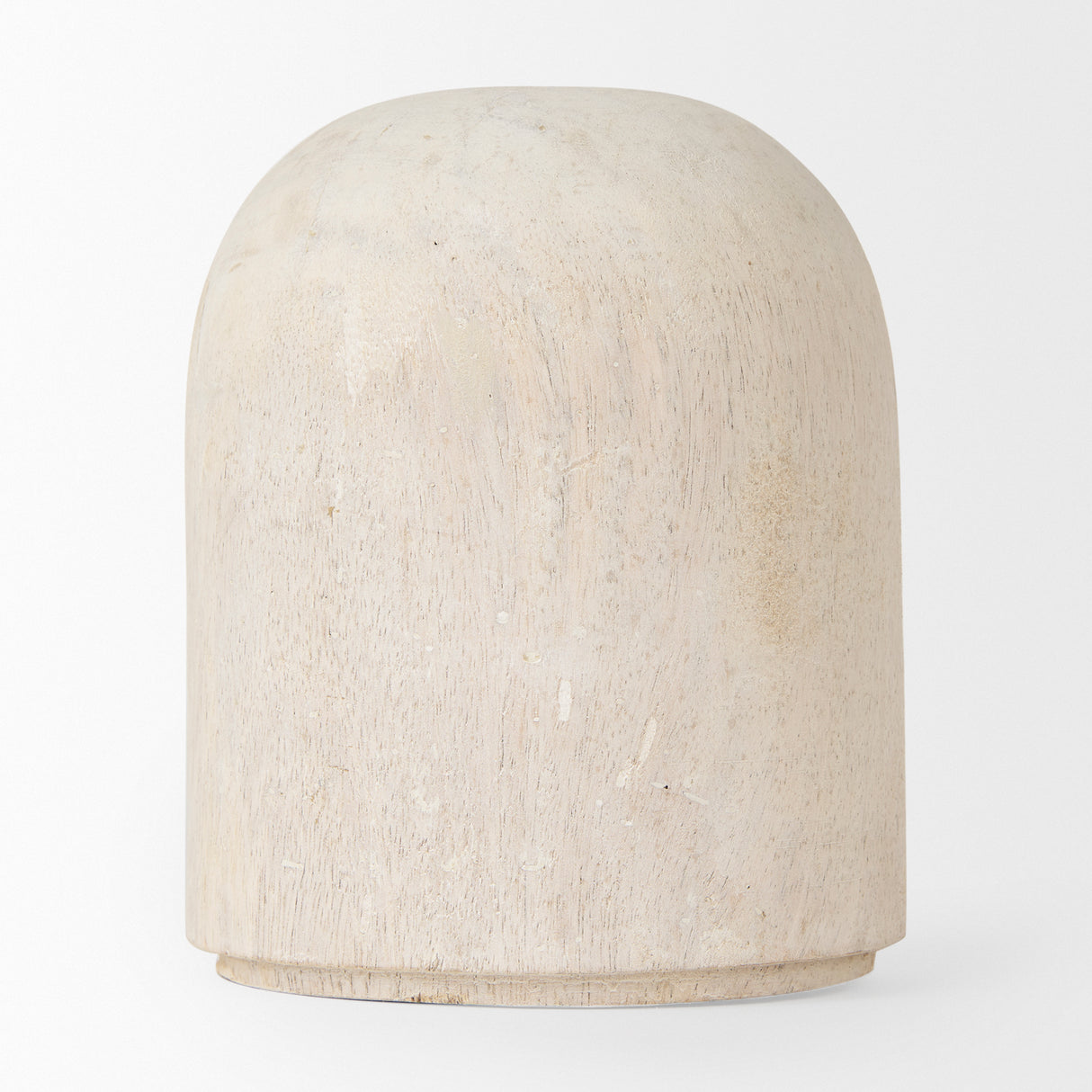 Knox Short White-Wash Wood Decorative Object from Mercana - Luna Furniture