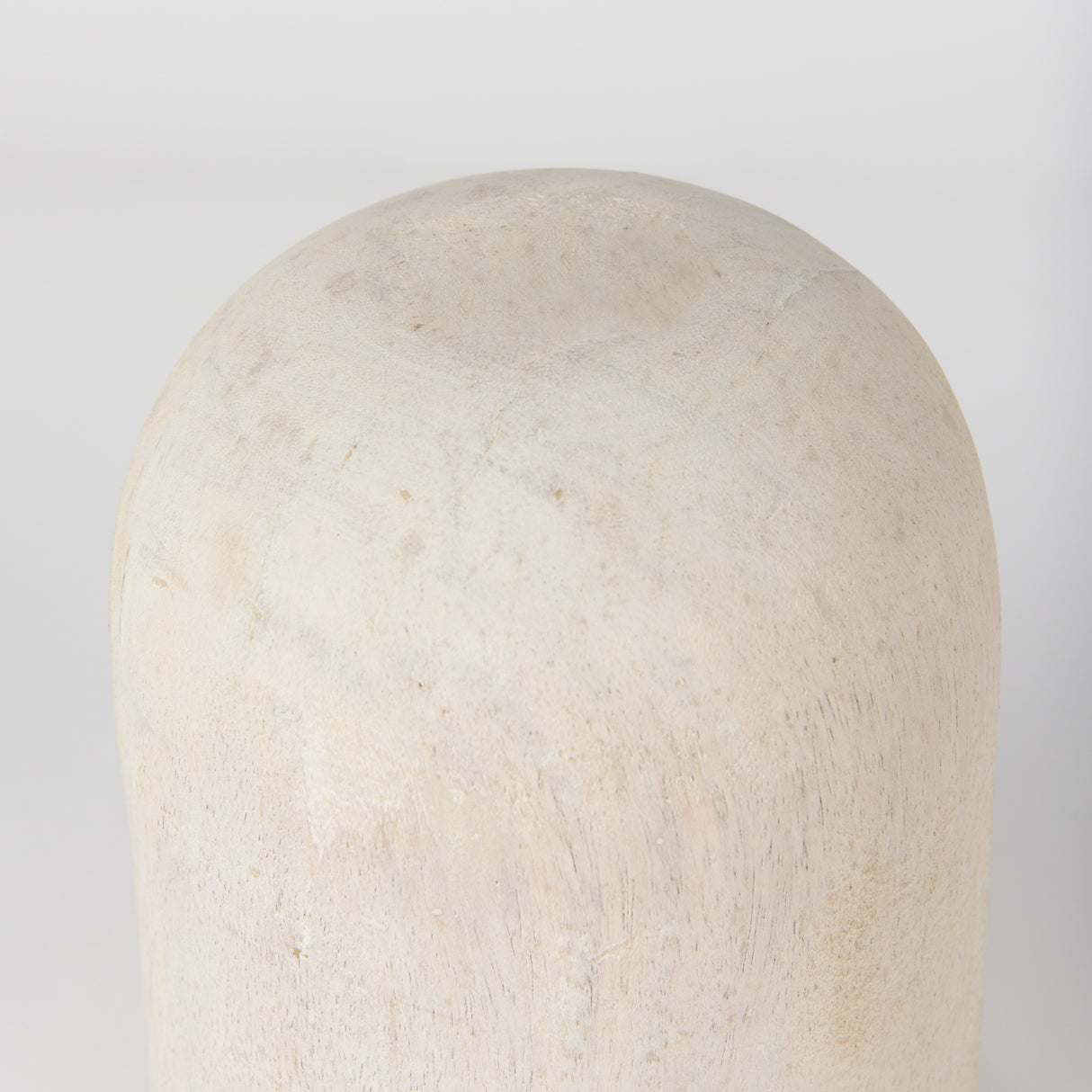 Knox Short White-Wash Wood Decorative Object from Mercana - Luna Furniture