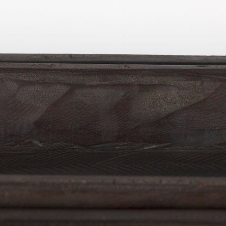 Athena Set of 2 Extra Large Black-Brown Reclaimed Wood Trays from Mercana - Luna Furniture