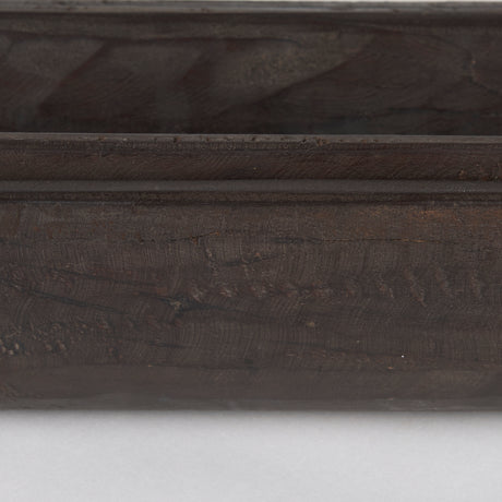 Athena Set of 2 Extra Large Black-Brown Reclaimed Wood Trays from Mercana - Luna Furniture