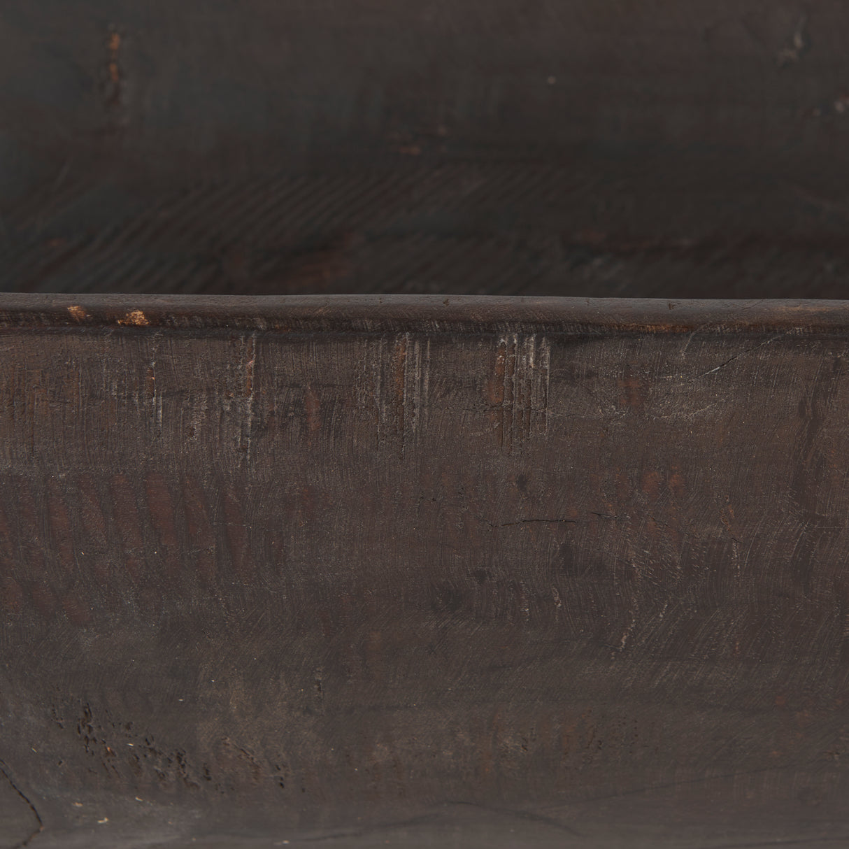 Athena Extra Large Oblong Black-Brown Reclaimed Wood Bowl from Mercana - Luna Furniture