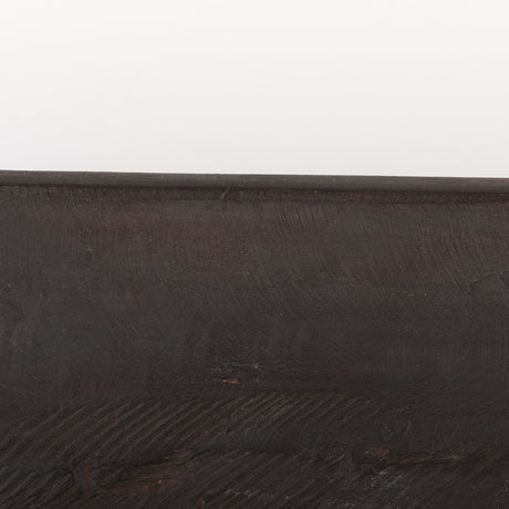 Athena Extra Large Oblong Black-Brown Reclaimed Wood Bowl from Mercana - Luna Furniture