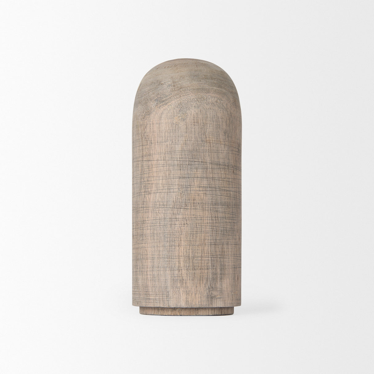 Knox Medium Gray-Wash Wood Decorative Object from Mercana - Luna Furniture