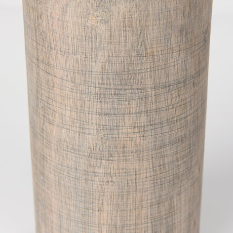 Knox Medium Gray-Wash Wood Decorative Object from Mercana - Luna Furniture
