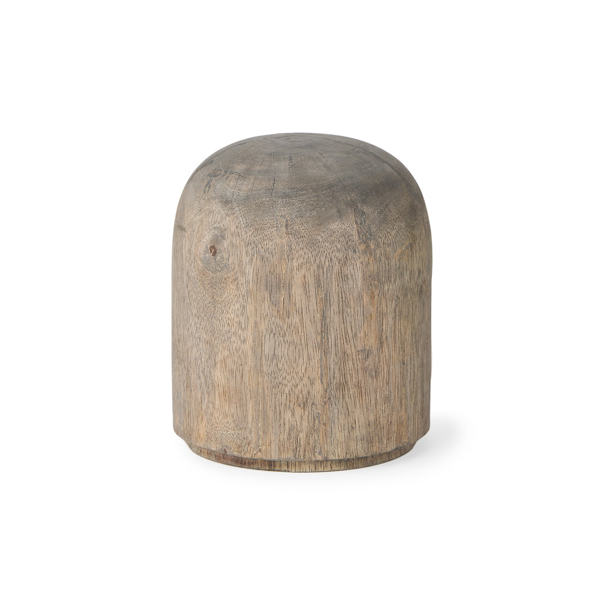 Knox Short Gray-Wash Wood Decorative Object from Mercana - Luna Furniture