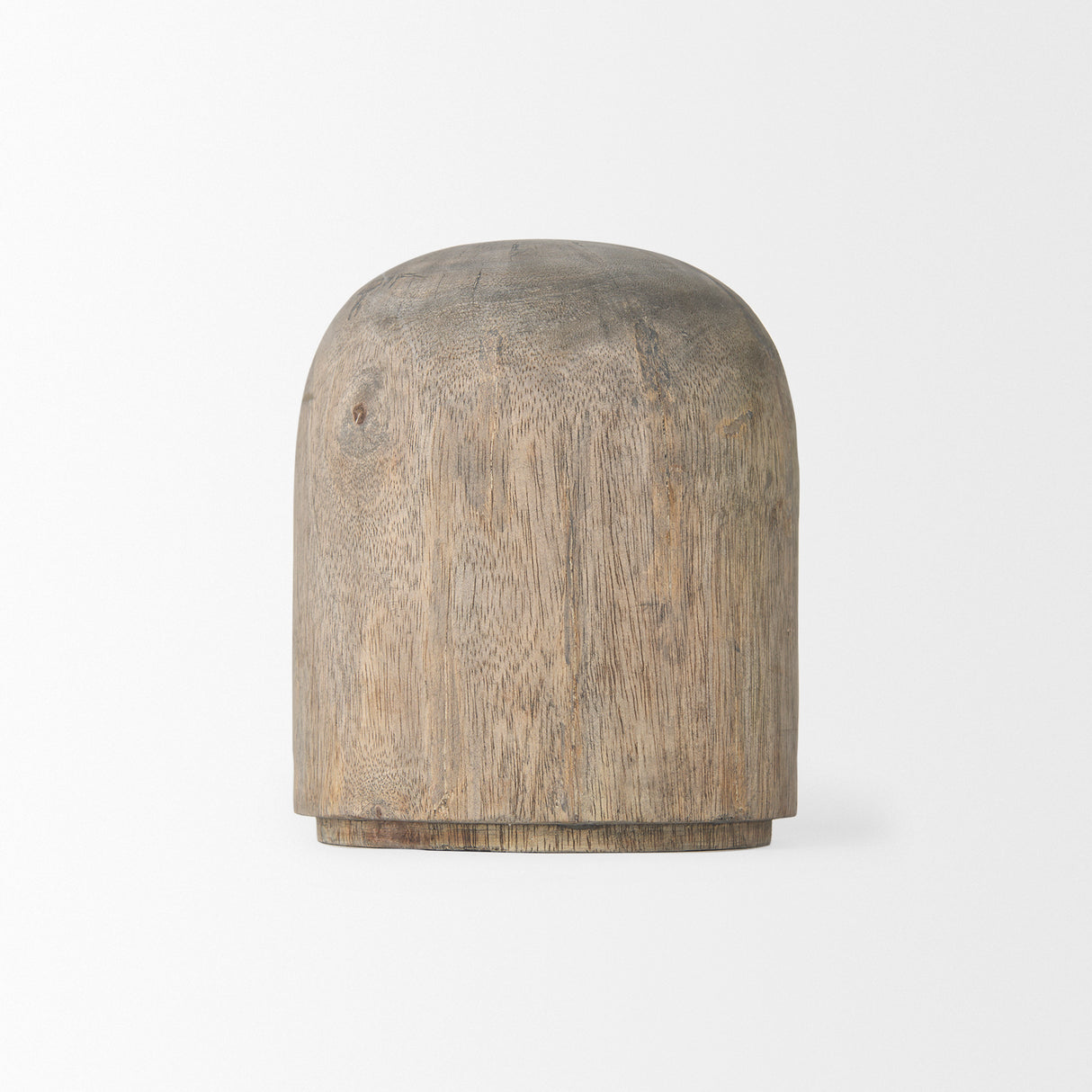 Knox Short Gray-Wash Wood Decorative Object from Mercana - Luna Furniture