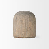 Knox Short Gray-Wash Wood Decorative Object from Mercana - Luna Furniture