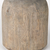 Knox Short Gray-Wash Wood Decorative Object from Mercana - Luna Furniture