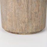 Knox Short Gray-Wash Wood Decorative Object from Mercana - Luna Furniture