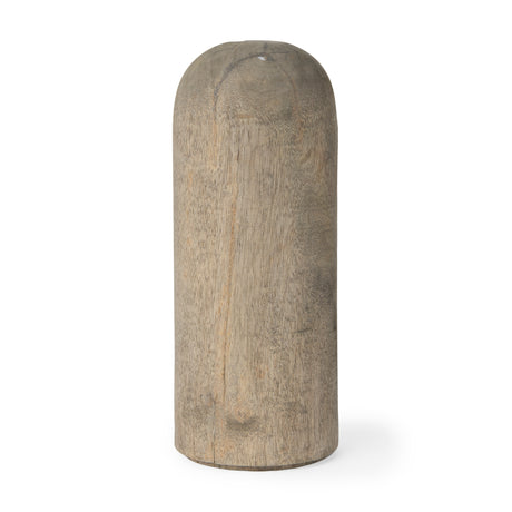 Knox Large Gray-Wash Wood Decorative Object from Mercana - Luna Furniture
