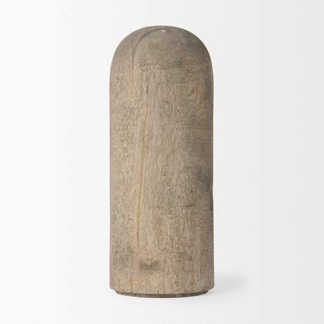 Knox Large Gray-Wash Wood Decorative Object from Mercana - Luna Furniture