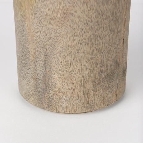 Knox Large Gray-Wash Wood Decorative Object from Mercana - Luna Furniture