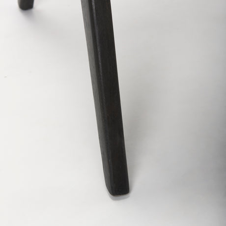 Donna Black Wood Cane-Back w/ Beige Upholstered Seat Dining Chair from Mercana - Luna Furniture