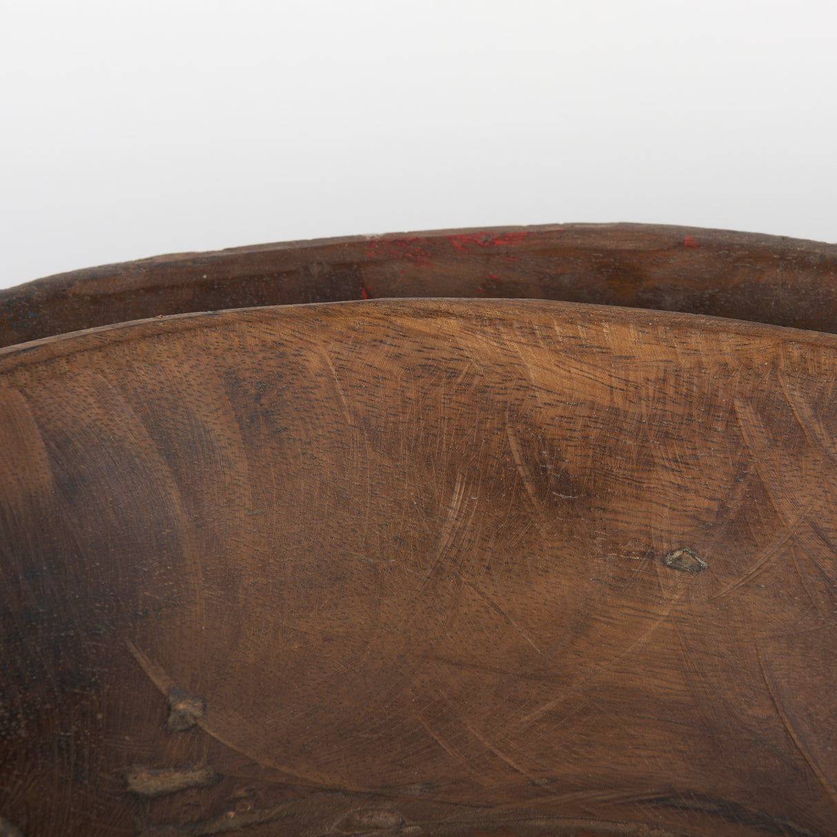 Nikita Set of 2 Large Medium Brown Reclaimed Wood Bowls from Mercana - Luna Furniture