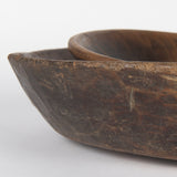 Nikita Set of 2 Large Medium Brown Reclaimed Wood Bowls from Mercana - Luna Furniture
