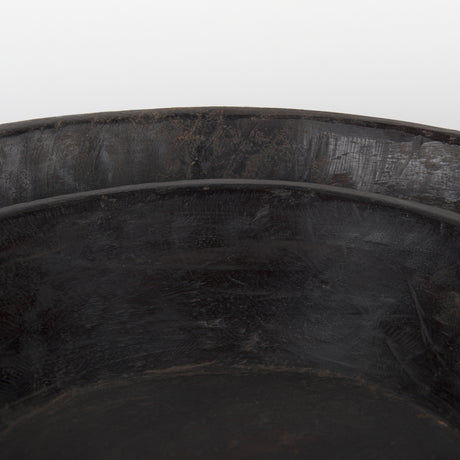 Nikita Set of 2 Large Black-Brown Reclaimed Wood Bowls from Mercana - Luna Furniture