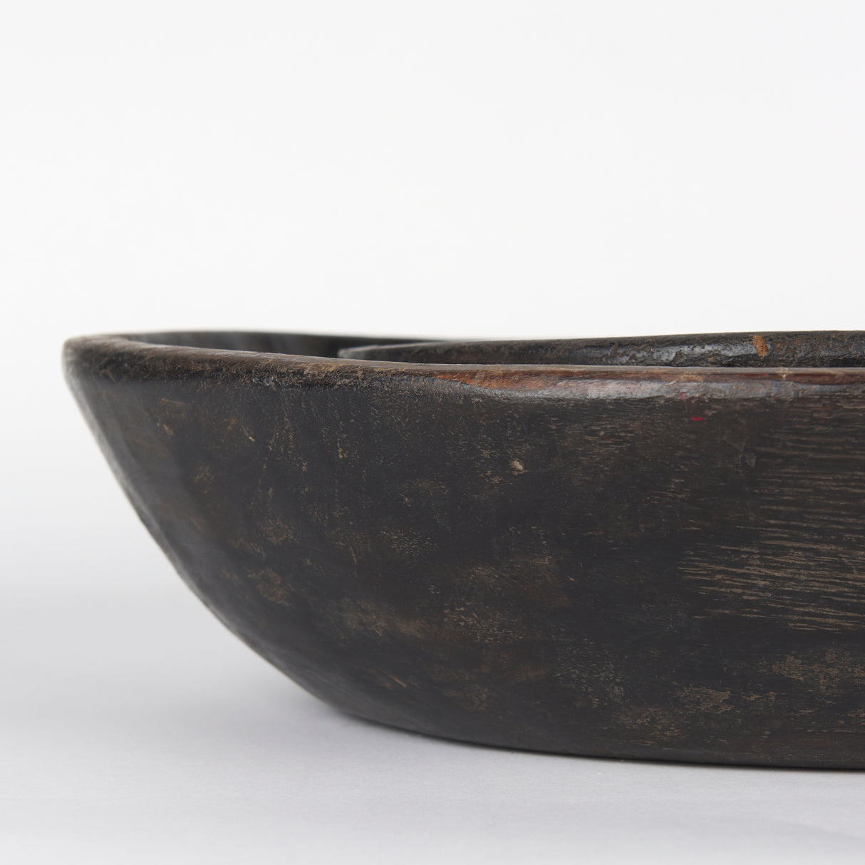 Nikita Set of 2 Large Black-Brown Reclaimed Wood Bowls from Mercana - Luna Furniture