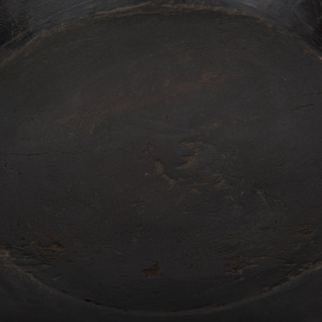 Nikita Set of 2 Large Black-Brown Reclaimed Wood Bowls from Mercana - Luna Furniture
