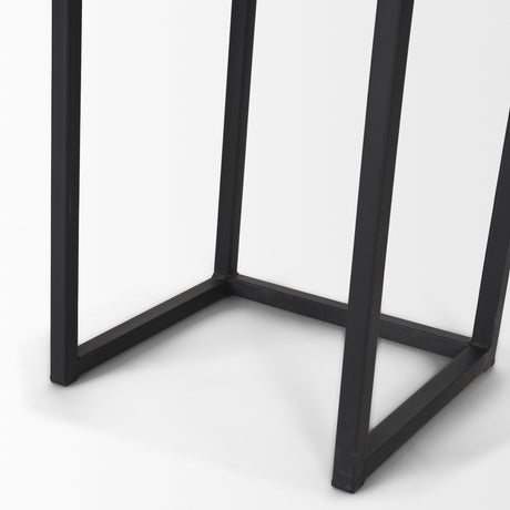 Jadine Set of 2 Medium Brown Wood w/ Black Metal Rectangle Frames from Mercana - Luna Furniture