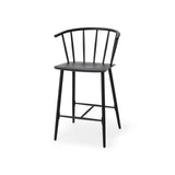 Colin Black Metal Counter Stool from Mercana - Luna Furniture