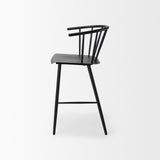 Colin Black Metal Counter Stool from Mercana - Luna Furniture