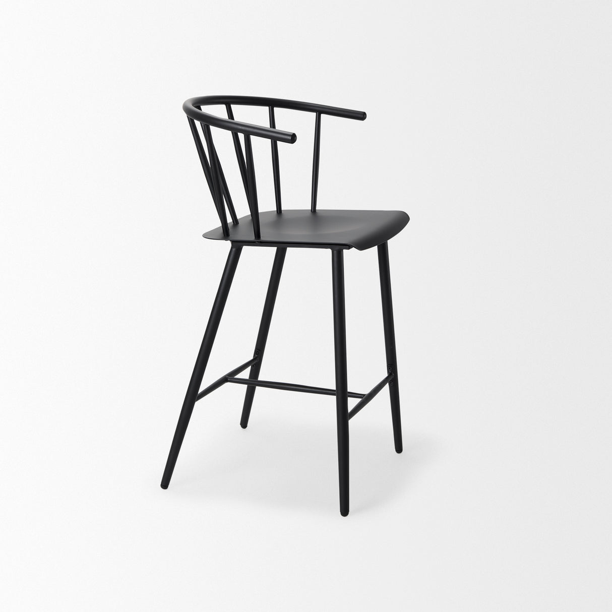 Colin Black Metal Counter Stool from Mercana - Luna Furniture