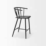 Colin Black Metal Counter Stool from Mercana - Luna Furniture