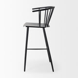 Colin Black Metal Bar Stool from Mercana - Luna Furniture