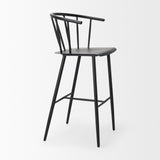Colin Black Metal Bar Stool from Mercana - Luna Furniture