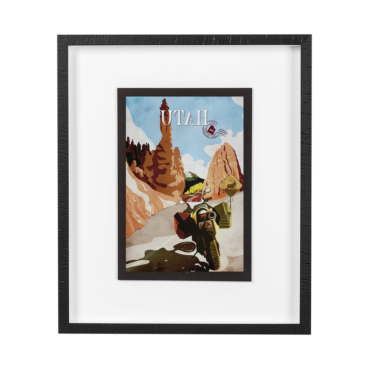 Utah Go USA (M) by Mercana Studio a Framed Art Print Matted under Glass from Mercana - Luna Furniture