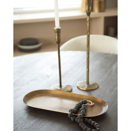 Payson 18.0L x 8.5W x 0.8H Aluminum Candle Tray from Mercana - Luna Furniture