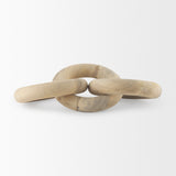 Alize Solid Wood Circular Chain Link Decorative Object from Mercana - Luna Furniture