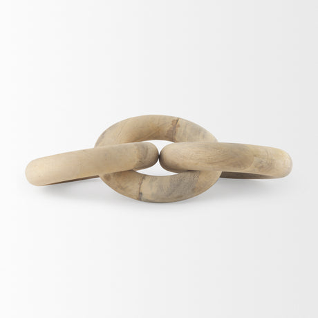 Alize Solid Wood Circular Chain Link Decorative Object from Mercana - Luna Furniture
